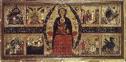unknow artist The virgin and Child Enthroned,with Scenes of the Nativity and the Lives of the Saints Spain oil painting artist